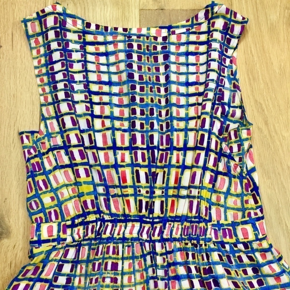 Tracy Reese Geometric Rayon Fit & Flare Dress - Picture 7 of 8